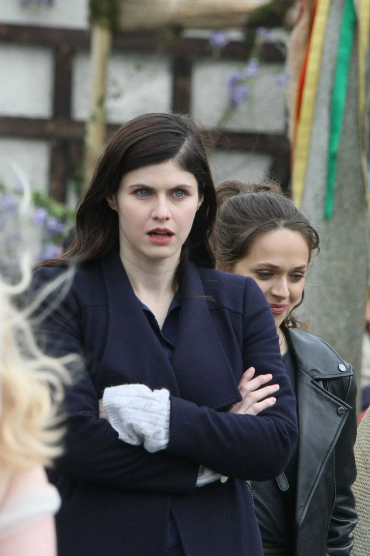 Alexandra Daddario at Mayfair Witches Filming Set in Ireland09